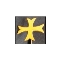 Marque-page templier – Croix templière pattée rentrée EQ284